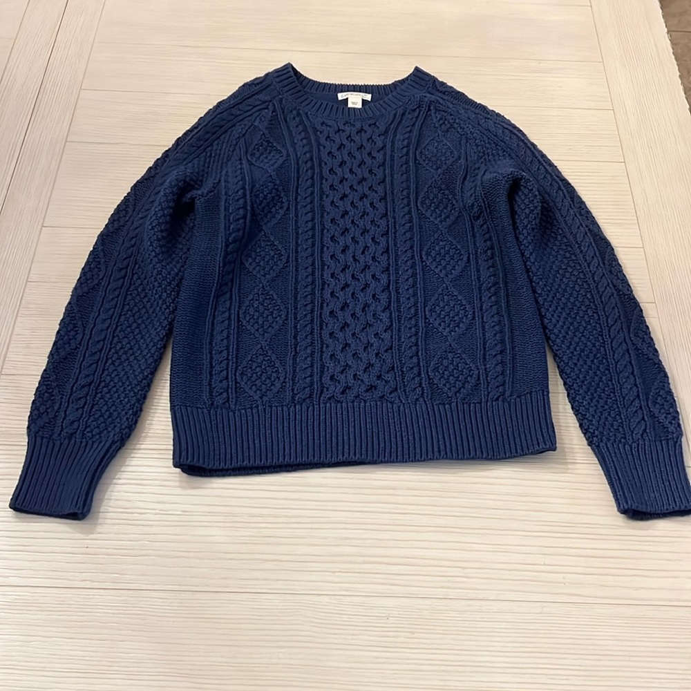 Crewcuts navy blue sweater worn once. L 10/11 EUC